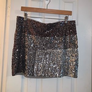 Sequin Mini Skirt